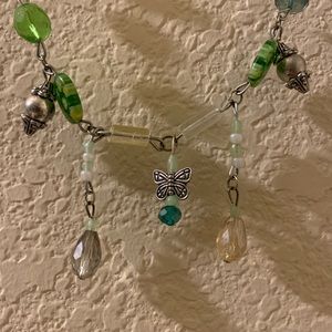 Elegant butterfly choker necklace